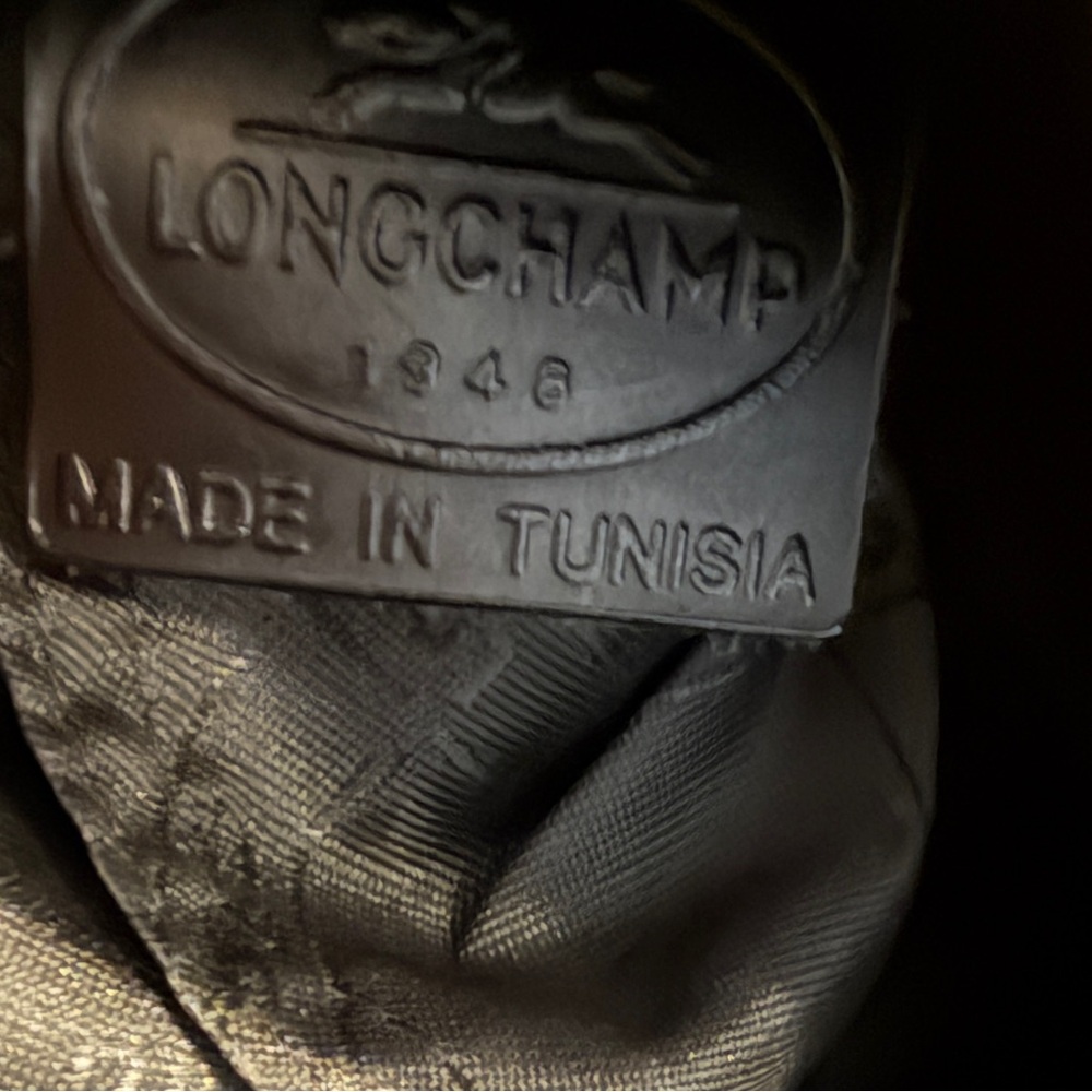 Longchamp Croc-Embossed Leather Shoulder Bag - Picture 8 of 13